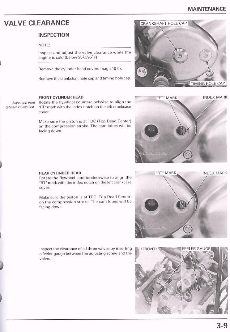Honda vt750dc valve adjustment