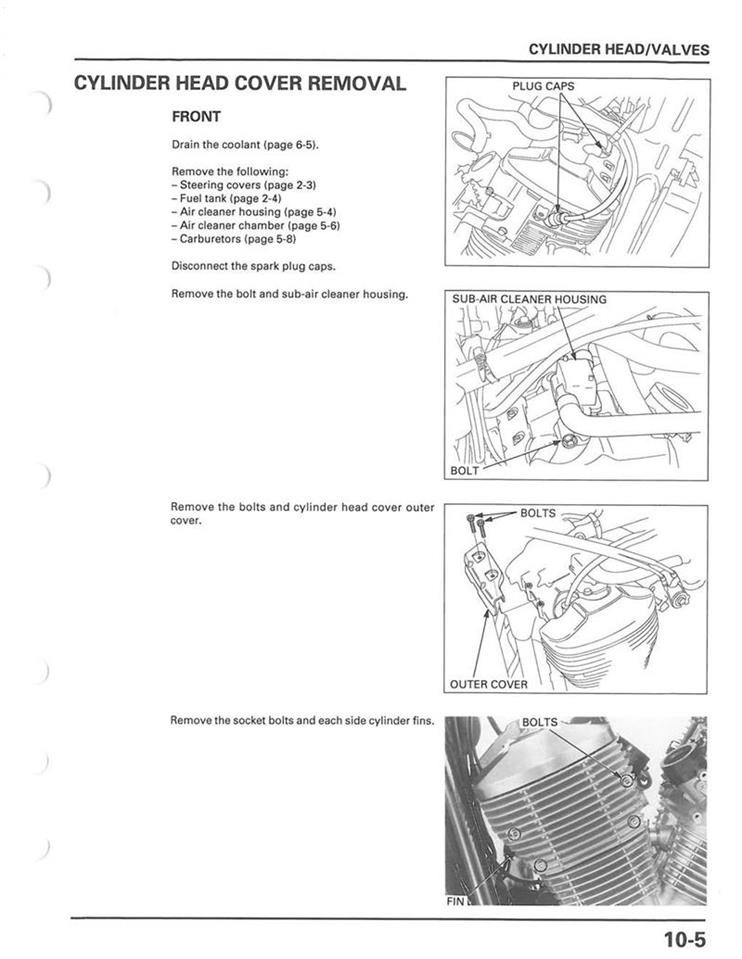 Honda vt750dc valve adjustment #6